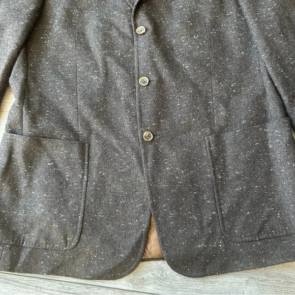 Arnold Brant  Brown Tweed Pure Cashmere Blazer - Picture 11 of 15